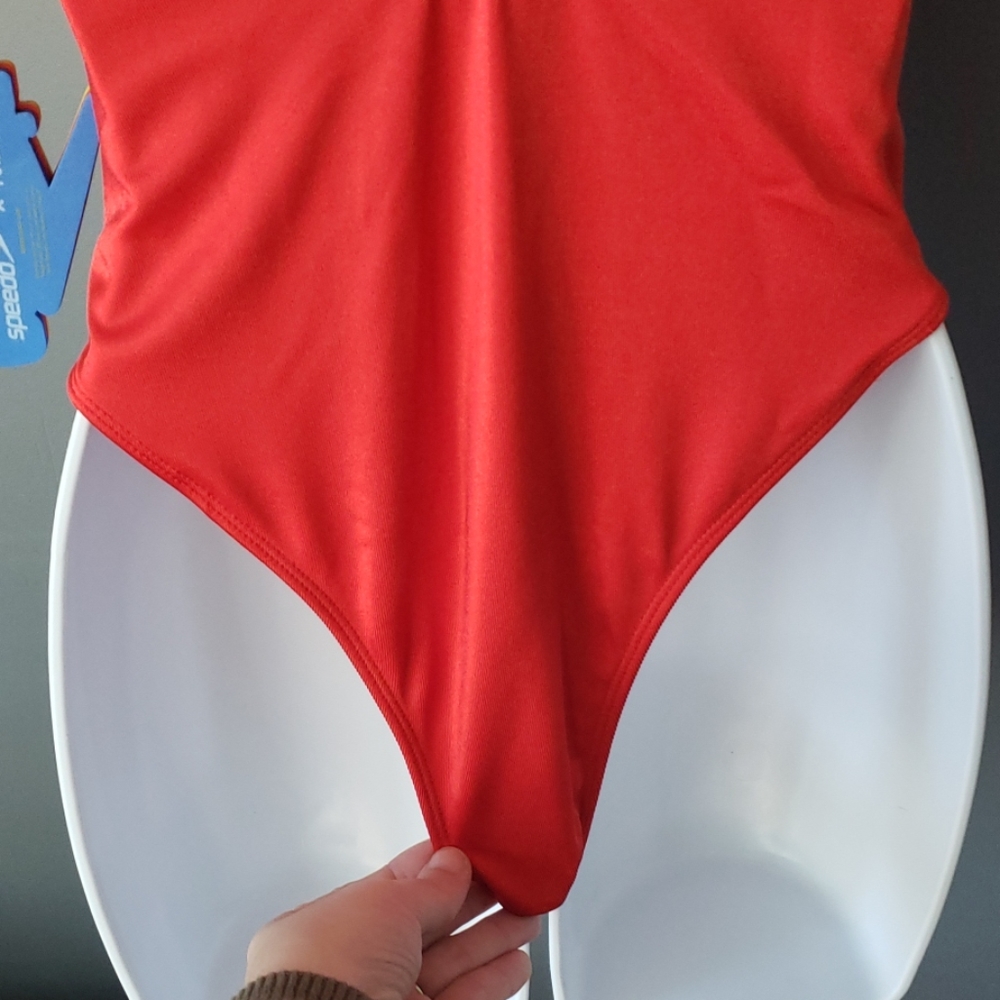 Forever 21 Red Speedo Swimsuit - Picture 6 of 8